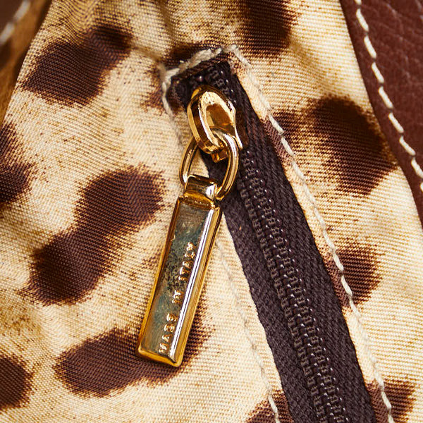 ドルチェアンドガッバーナ ワンショルダーバッグ ブラウン レザー レディース DOLCE&GABBANA 【中古】