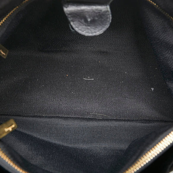 サルヴァトーレフェラガモ ハンドバッグ トートバッグ ブラック レザー エナメル レディース Salvatore Ferragamo 【中古】