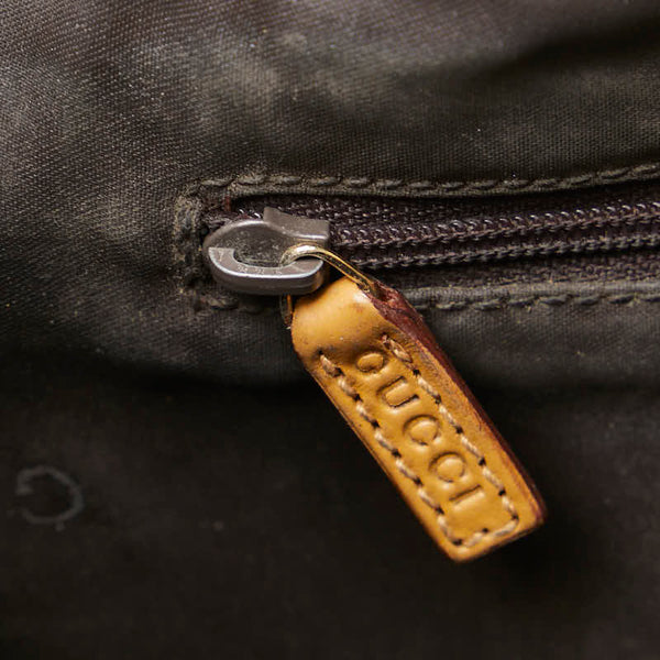 グッチ ジャッキー シェリー ワンショルダー 001 3306 ベージュ キャンバス レザー レディース GUCCI 【中古】