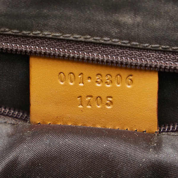 グッチ ジャッキー シェリー ワンショルダー 001 3306 ベージュ キャンバス レザー レディース GUCCI 【中古】