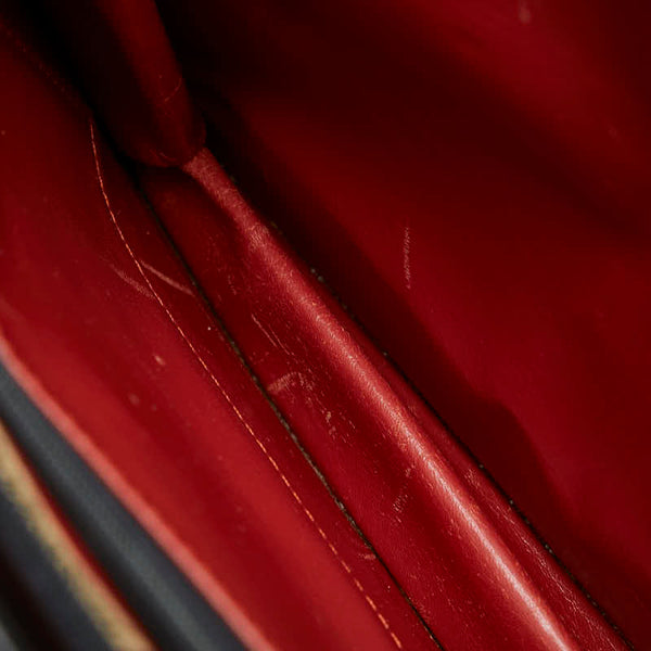 サンローラン クラッチバッグ セカンドバッグ ブラック レザー レディース SAINT LAURENT 【中古】