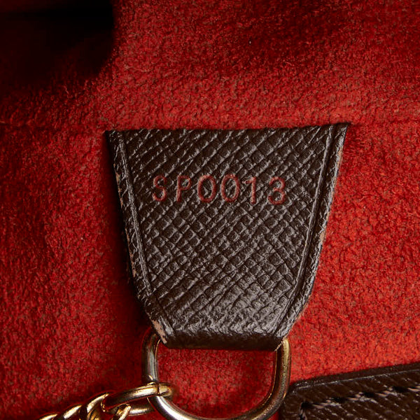 ルイ ヴィトン ダミエ マレ トートバッグ ショルダーバッグ バケツ N42240 ブラウン PVC レザー レディース LOUIS VUITTON 【中古】