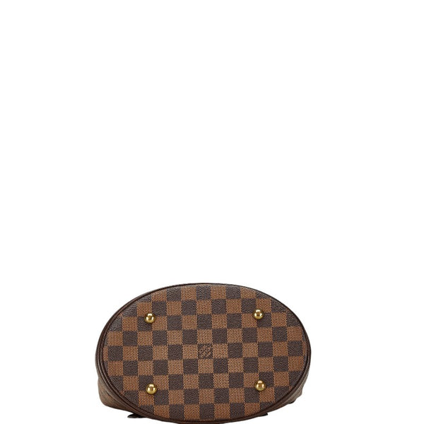 ルイ ヴィトン ダミエ マレ トートバッグ ショルダーバッグ バケツ N42240 ブラウン PVC レザー レディース LOUIS VUITTON 【中古】