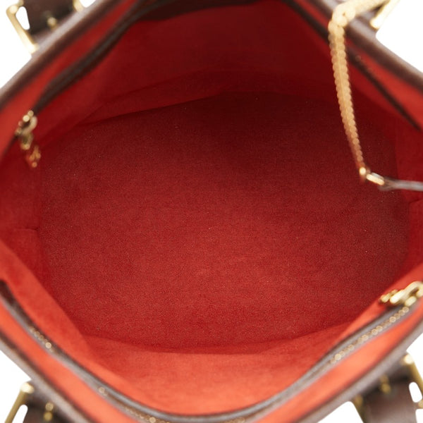 ルイ ヴィトン ダミエ マレ トートバッグ ショルダーバッグ バケツ N42240 ブラウン PVC レザー レディース LOUIS VUITTON 【中古】