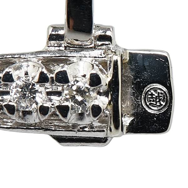 Pt900 プラチナ ダイヤ5.02ct テニスチェーン ネックレス レディース 【中古】