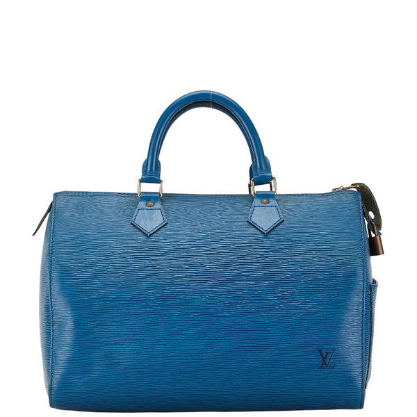 ルイ ヴィトン エピ スピーディ30 ハンドバッグ ミニボストンバッグ M43005 トレドブルー レザー レディース LOUIS VUITTON 【中古】