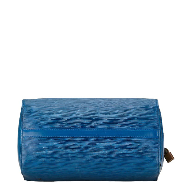 ルイ ヴィトン エピ スピーディ30 ハンドバッグ ミニボストンバッグ M43005 トレドブルー レザー レディース LOUIS VUITTON 【中古】