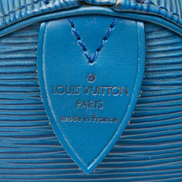 ルイ ヴィトン エピ スピーディ30 ハンドバッグ ミニボストンバッグ M43005 トレドブルー レザー レディース LOUIS VUITTON 【中古】