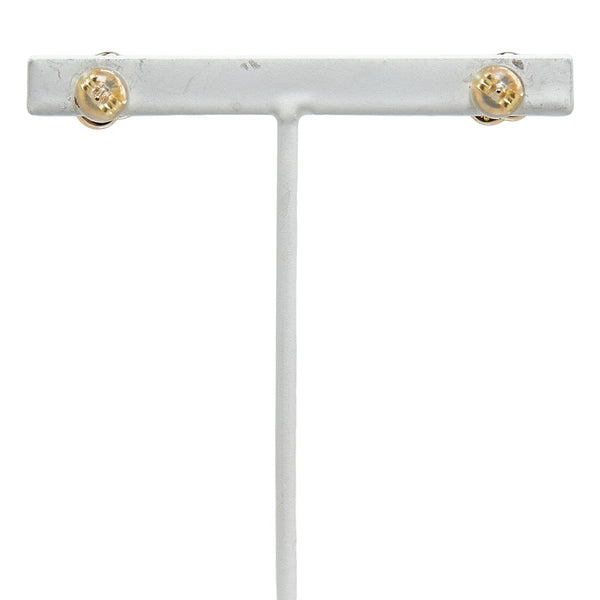 タサキ K18YG イエローゴールド ルビー 花 フラワー クローバー モチーフ ピアス レディース TASAKI 【中古】