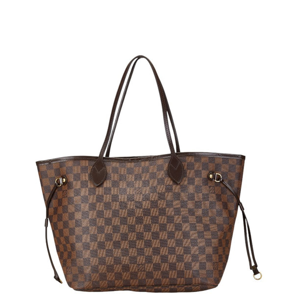 ルイ ヴィトン ダミエ ネヴァーフルMM トートバッグ ショルダーバッグ N51105 ブラウン PVC レザー レディース LOUIS VUITTON 【中古】