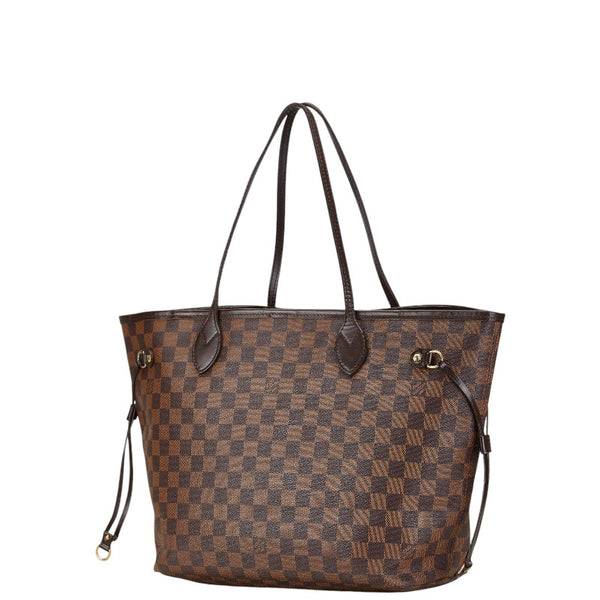 ルイ ヴィトン ダミエ ネヴァーフルMM トートバッグ ショルダーバッグ N51105 ブラウン PVC レザー レディース LOUIS VUITTON 【中古】