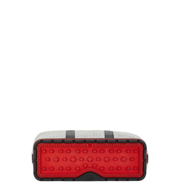 クリスチャンルブタン スタッズ カバタ ハンドバッグ トートバッグ グレー ブラック レザー レディース Christian Louboutin 【中古】