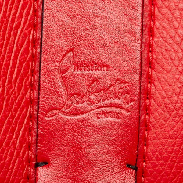 クリスチャンルブタン スタッズ カバタ ハンドバッグ トートバッグ グレー ブラック レザー レディース Christian Louboutin 【中古】