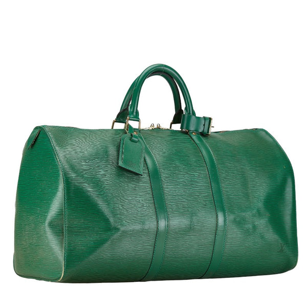 ルイ ヴィトン エピ キーポル50 ボストンバッグ M42964 ボルネオグリーン レザー レディース LOUIS VUITTON 【中古】