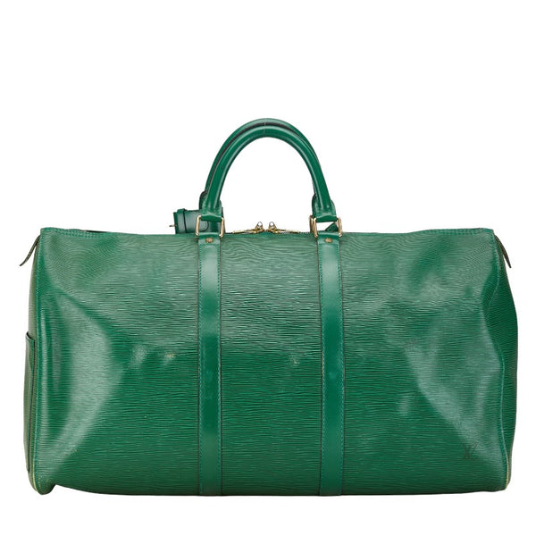 ルイ ヴィトン エピ キーポル50 ボストンバッグ M42964 ボルネオグリーン レザー レディース LOUIS VUITTON 【中古】