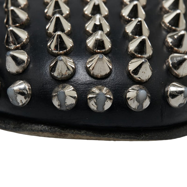 クリスチャンルブタン スタッズ ローファー スリッポン サイズ:41 1/2 ブラック スウェード レザー メンズ Christian Louboutin 【中古】