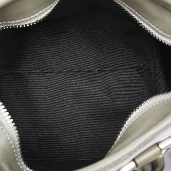 クロエ エテル ハンドバッグ ショルダーバッグ 2WAY 01-13-50-65 グレー ホワイト レザー レディース Chloe 【中古】