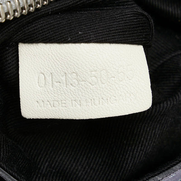 クロエ エテル ハンドバッグ ショルダーバッグ 2WAY 01-13-50-65 グレー ホワイト レザー レディース Chloe 【中古】