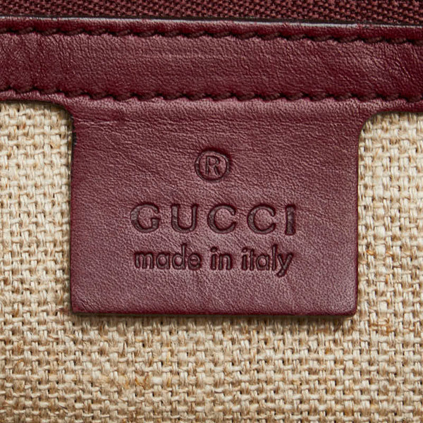 グッチ ホースビット ハンドバッグ 296900 ボルドー ワインレッド レザー レディース GUCCI 【中古】