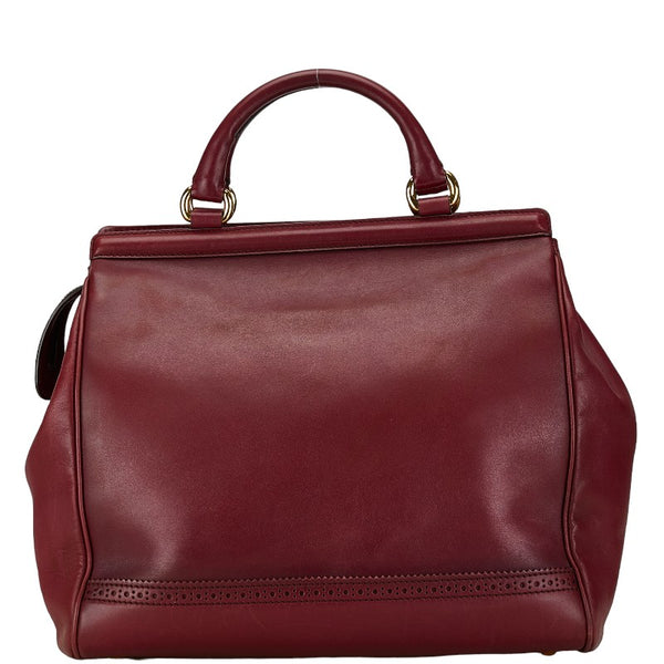 グッチ ホースビット ハンドバッグ 296900 ボルドー ワインレッド レザー レディース GUCCI 【中古】