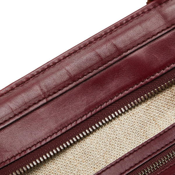 グッチ ホースビット ハンドバッグ 296900 ボルドー ワインレッド レザー レディース GUCCI 【中古】