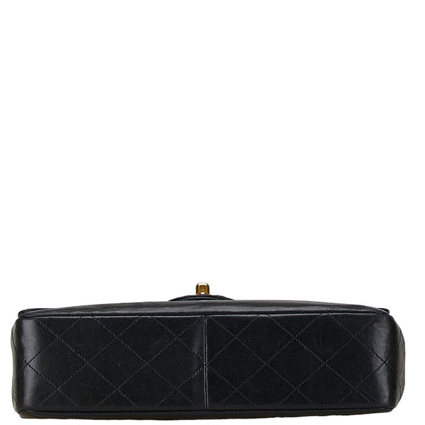 シャネル マトラッセ ココマーク チェーン ショルダーバッグ ブラック ラムスキン レディース CHANEL 【中古】