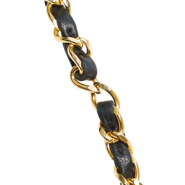 シャネル マトラッセ ココマーク チェーン ショルダーバッグ ブラック ラムスキン レディース CHANEL 【中古】