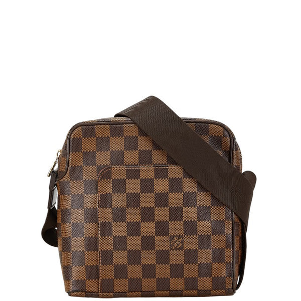 ルイ ヴィトン ダミエ オラフPM 斜め掛け ショルダーバッグ N41442 ブラウン PVC レザー レディース LOUIS VUITTON 【中古】