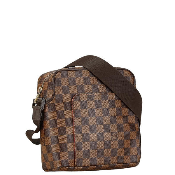 ルイ ヴィトン ダミエ オラフPM 斜め掛け ショルダーバッグ N41442 ブラウン PVC レザー レディース LOUIS VUITTON 【中古】