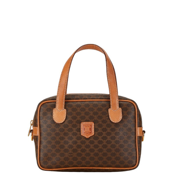 セリーヌ マカダム ハンドバッグ ショルダーバッグ 2WAY ブラウン PVC レザー レディース CELINE 【中古】