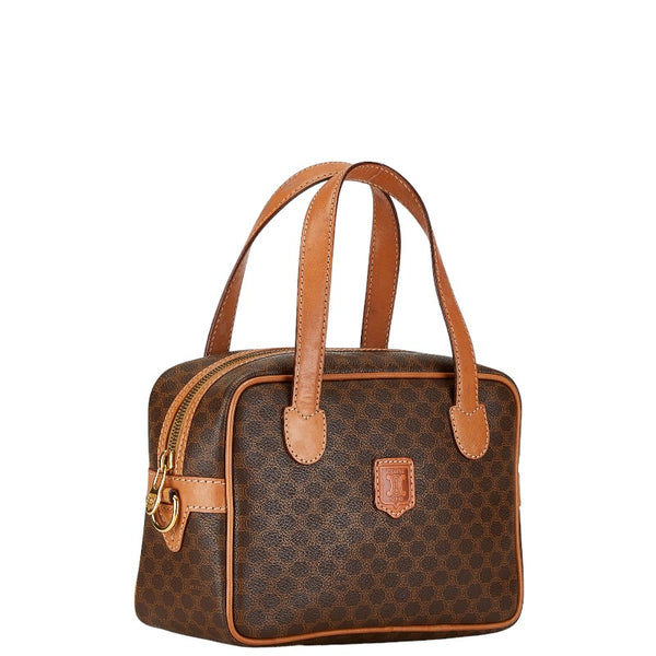 セリーヌ マカダム ハンドバッグ ショルダーバッグ 2WAY ブラウン PVC レザー レディース CELINE 【中古】