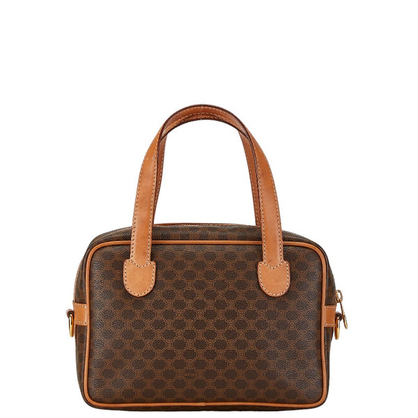 セリーヌ マカダム ハンドバッグ ショルダーバッグ 2WAY ブラウン PVC レザー レディース CELINE 【中古】