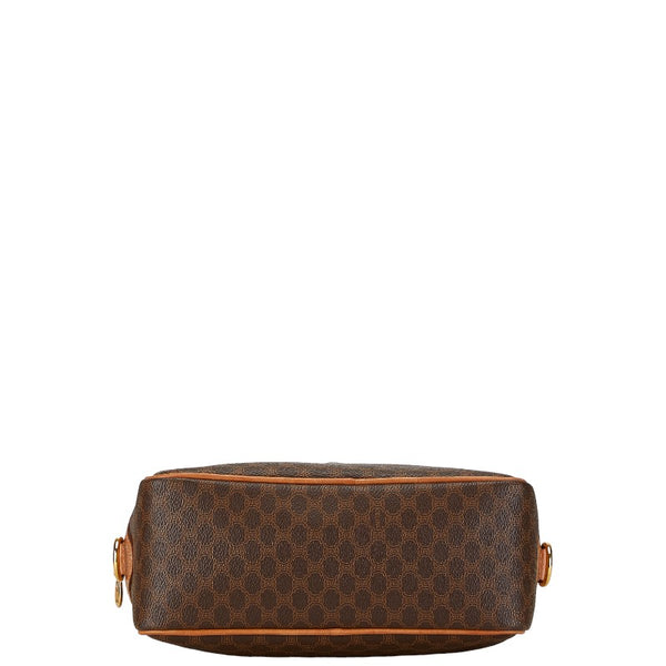 セリーヌ マカダム ハンドバッグ ショルダーバッグ 2WAY ブラウン PVC レザー レディース CELINE 【中古】