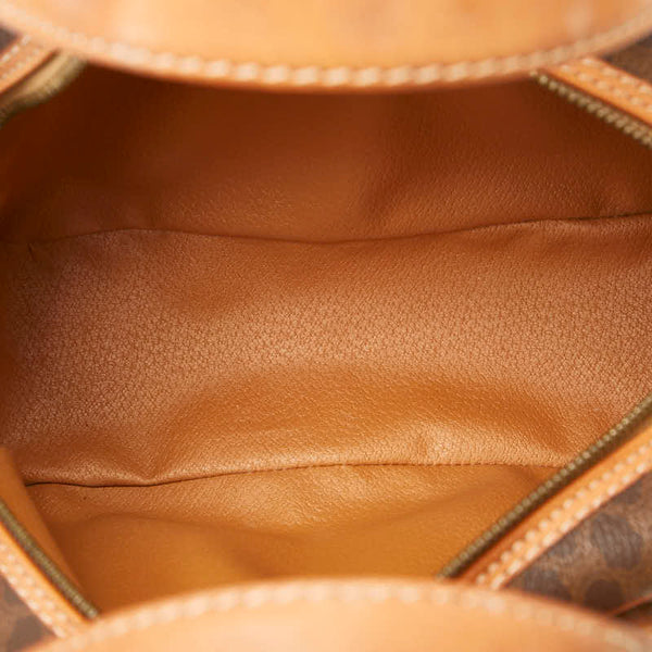 セリーヌ マカダム ハンドバッグ ショルダーバッグ 2WAY ブラウン PVC レザー レディース CELINE 【中古】