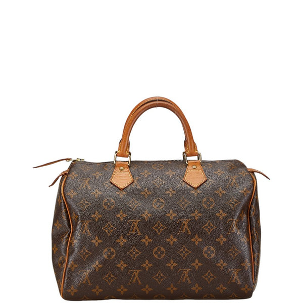 ルイ ヴィトン モノグラム スピーディ30 ハンドバッグ M41526 ブラウン PVC レザー レディース LOUIS VUITTON 【中古】