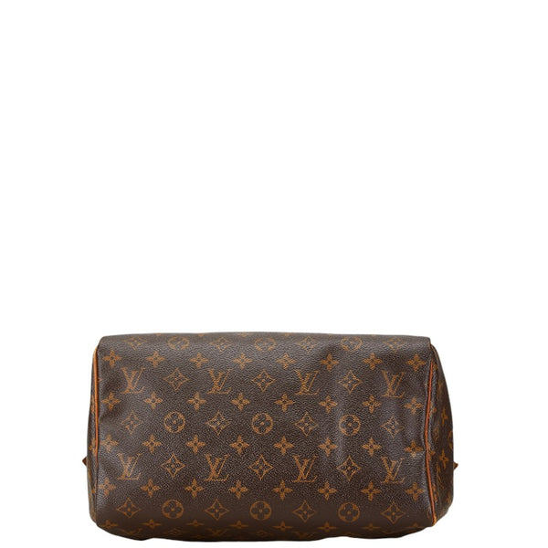 ルイ ヴィトン モノグラム スピーディ30 ハンドバッグ M41526 ブラウン PVC レザー レディース LOUIS VUITTON 【中古】