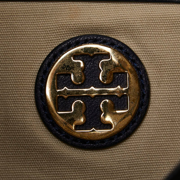 トリーバーチ トートバッグ ネイビー ゴールド レザー レディース Tory Burch 【中古】