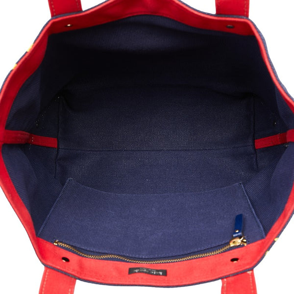 ケイトスペード トートバッグ ネイビー レッド キャンバス レディース Kate Spade 【中古】