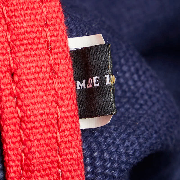 ケイトスペード トートバッグ ネイビー レッド キャンバス レディース Kate Spade 【中古】