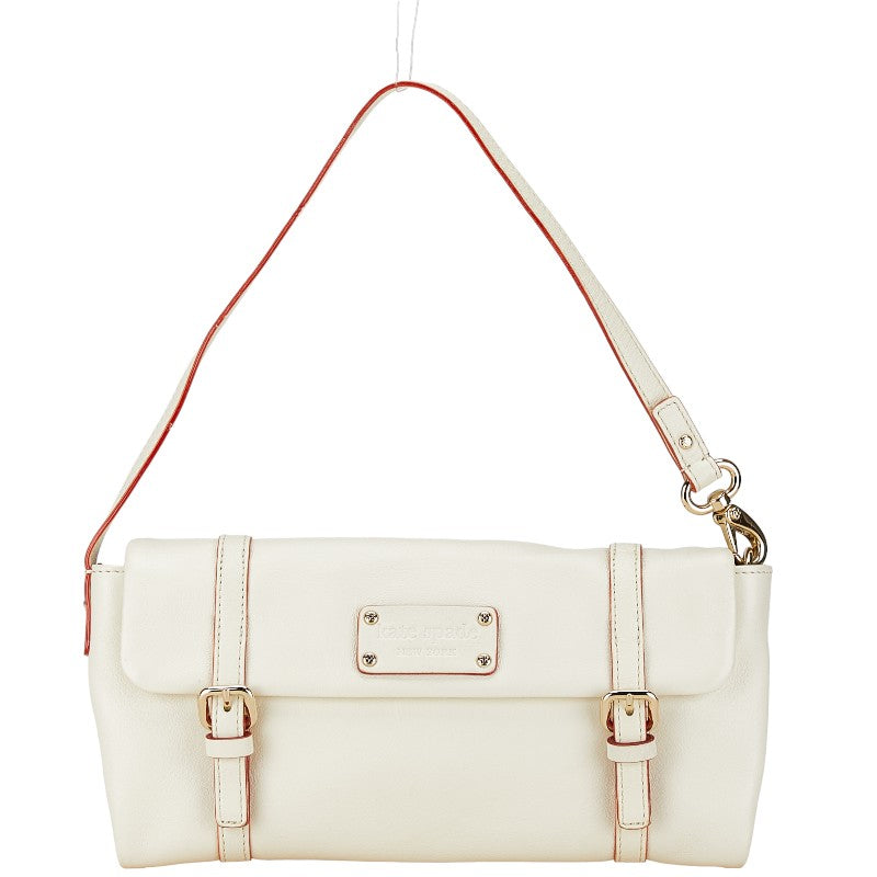 ケイトスペード ハンドバッグ ワンショルダーバッグ ホワイト レッド レザー レディース Kate Spade 【中古】