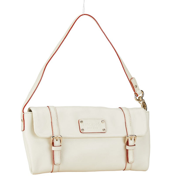 ケイトスペード ハンドバッグ ワンショルダーバッグ ホワイト レッド レザー レディース Kate Spade 【中古】