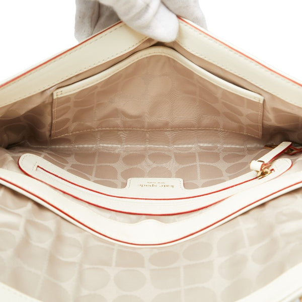 ケイトスペード ハンドバッグ ワンショルダーバッグ ホワイト レッド レザー レディース Kate Spade 【中古】