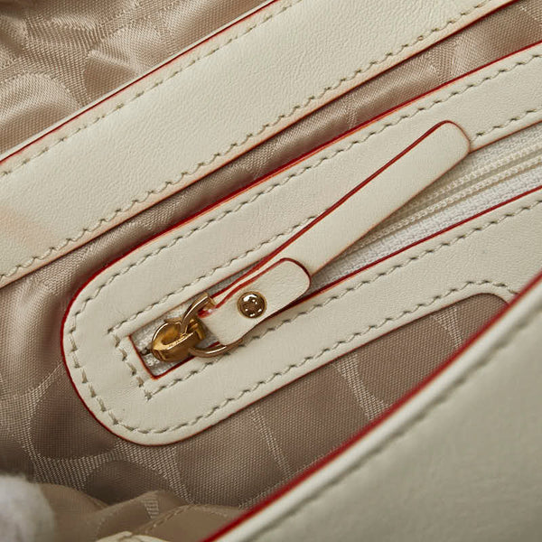 ケイトスペード ハンドバッグ ワンショルダーバッグ ホワイト レッド レザー レディース Kate Spade 【中古】