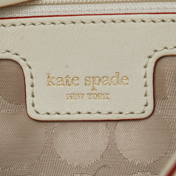 ケイトスペード ハンドバッグ ワンショルダーバッグ ホワイト レッド レザー レディース Kate Spade 【中古】