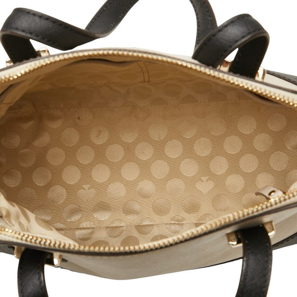 ケイトスペード ハンドバッグ ショルダーバッグ 2WAY PXRU4471 ベージュ ブラック バイカラー レザー レディース Kate Spade 【中古】