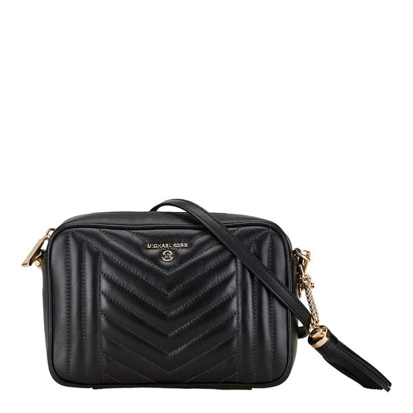 マイケルコース キルティング タッセル ショルダーバッグ 32H9GT9M2T ブラック レザー レディース Michael Kors 【中古】