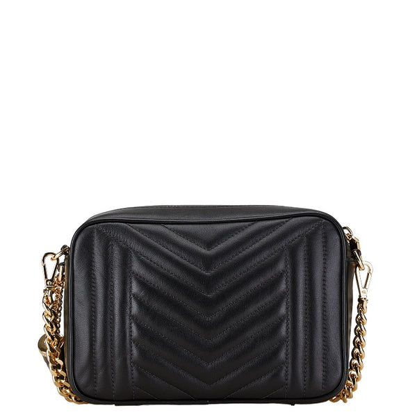 マイケルコース キルティング タッセル ショルダーバッグ 32H9GT9M2T ブラック レザー レディース Michael Kors 【中古】