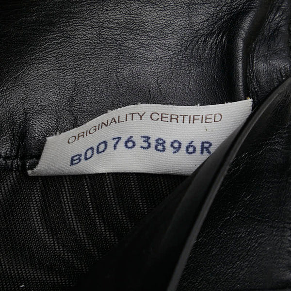 ボッテガヴェネタ イントレチャート 長財布 ブラック レザー レディース BOTTEGAVENETA 【中古】