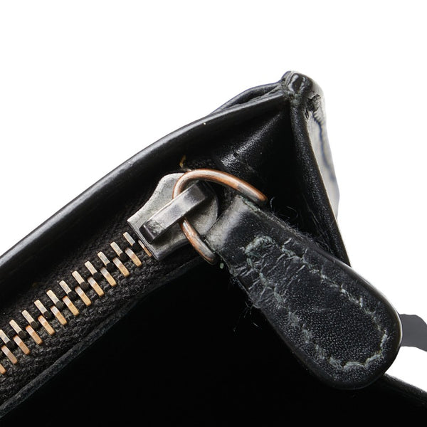 ボッテガヴェネタ イントレチャート 長財布 ブラック レザー レディース BOTTEGAVENETA 【中古】