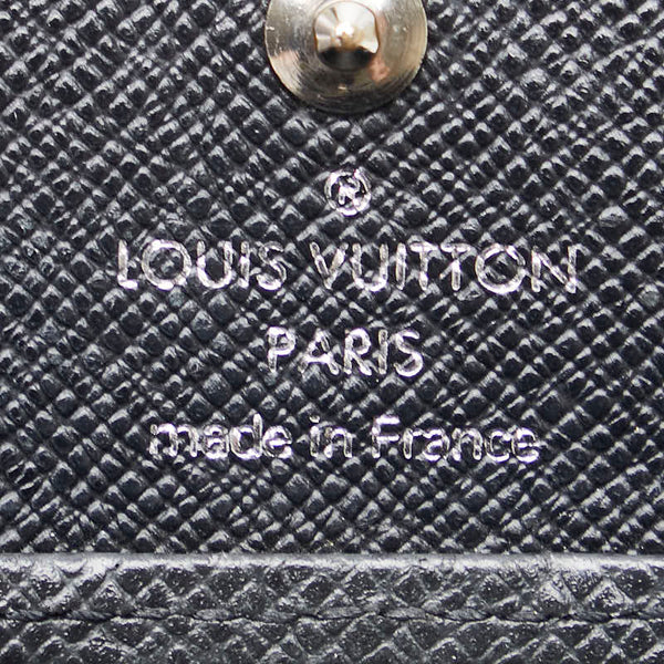 ルイ ヴィトン タイガ ポルトモネ ボワット コインケース M30382 アルドワーズ ブラック レザー レディース LOUIS VUITTON 【中古】